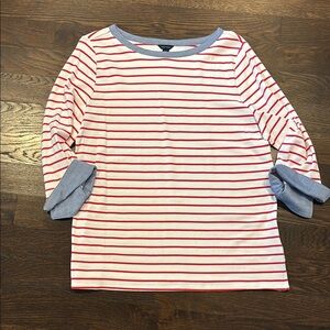Nautica Womens 3/4 Sleeve Shirt XXL